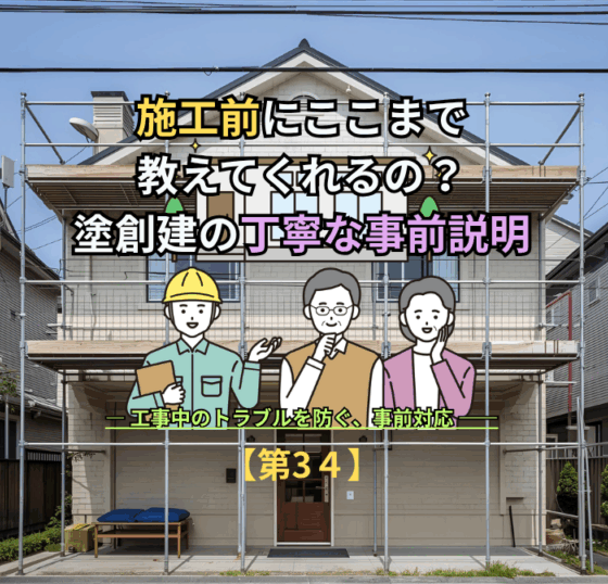 施工前にここまで教えてくれるの？塗創建の丁寧な事前説明