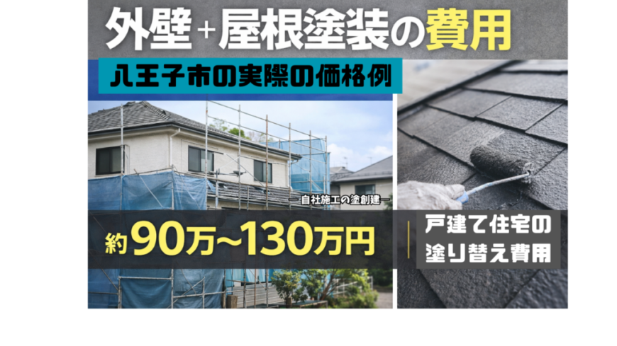 外壁＋屋根塗装の費用はいくら？八王子市の施工価格例