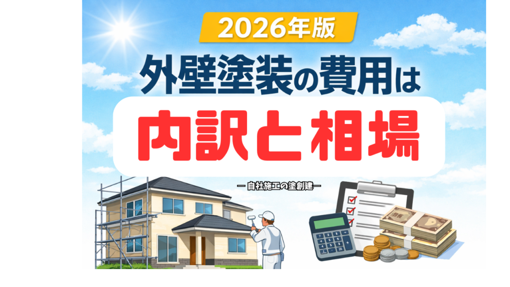 【2026年版】内訳！外壁塗装の費用は総額いくら？内訳と相場を解説