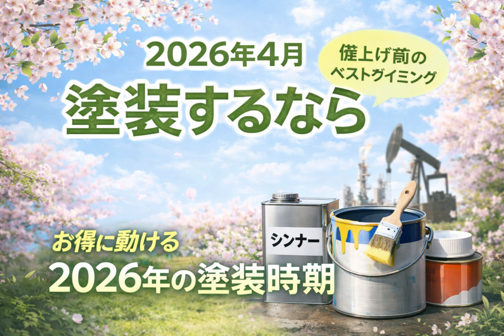 2026年4月は外壁塗装のおすすめ時期｜値上げ・材料不足前に検討するポイント解説
