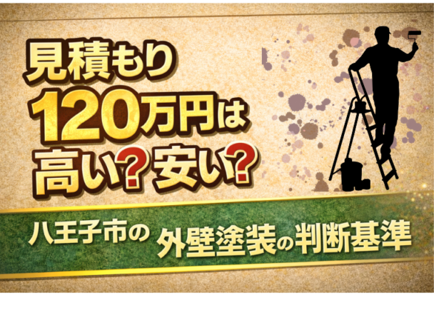 見積もり120万円は高い？安い？八王子市の外壁塗装の判断基準