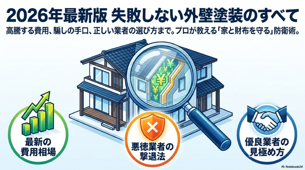【2026年最新】外壁塗装の見積もりに驚いたあなたへ。後悔しないために知っておくべき「5つの不都合な真実」