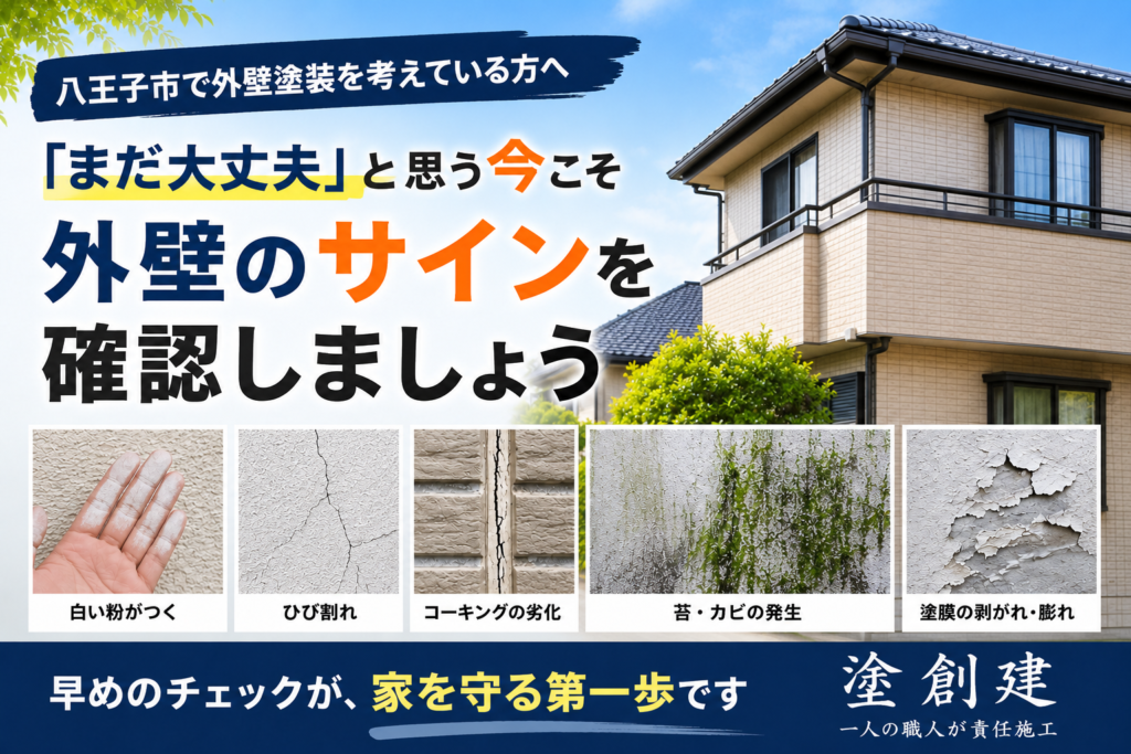 八王子市で外壁塗装を考えている方へ｜「まだ大丈夫」と思う今こそ確認してほしい外壁のサイン