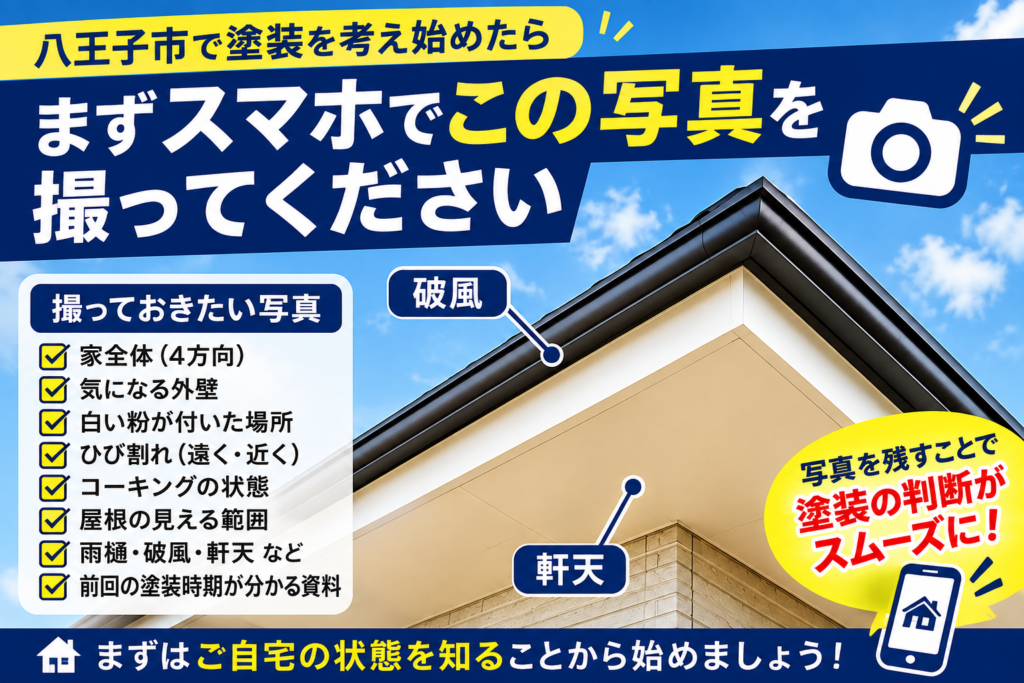 八王子市で外壁塗装を考え始めたら、まずスマホでこの写真を撮ってください｜塗り替え前に残しておきたい「家の記録」