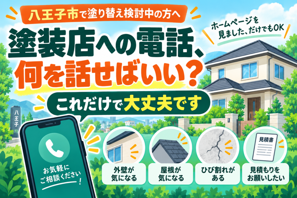 塗装店に電話するとき、何を伝えればいい？｜最初の問い合わせはこれだけで大丈夫です