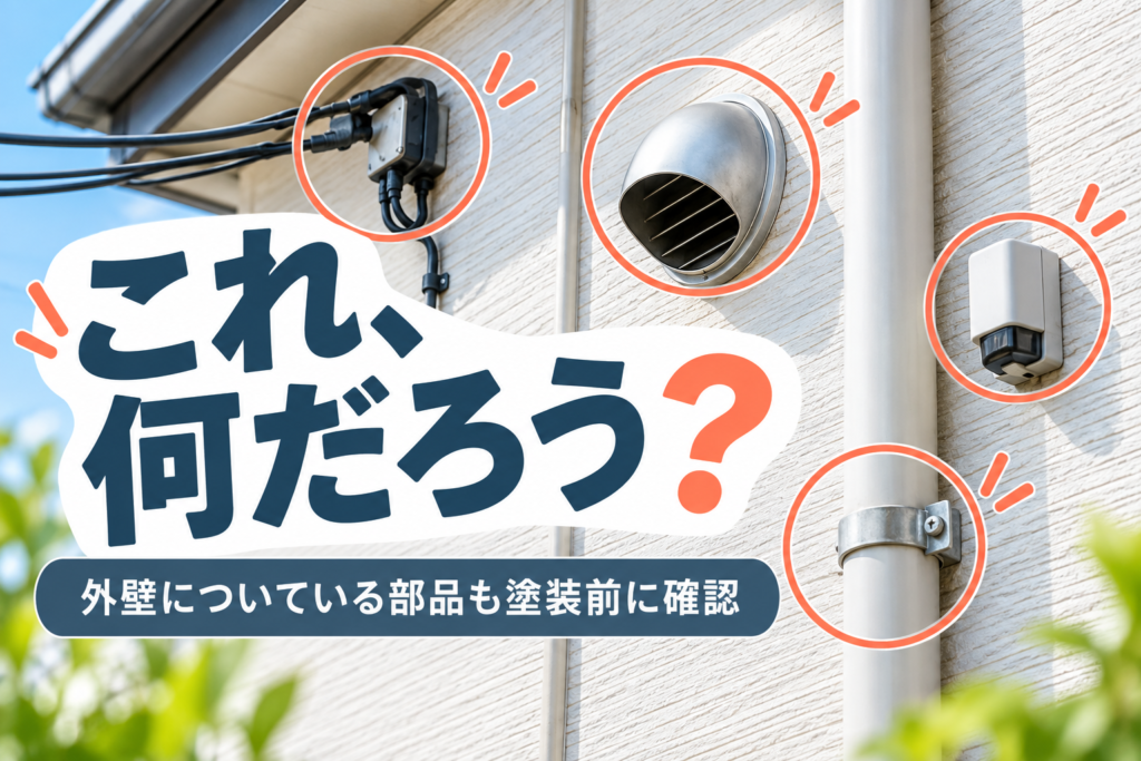 外壁についている「これ、何だろう？」｜名前の分からない部品も塗装前に確認してください
