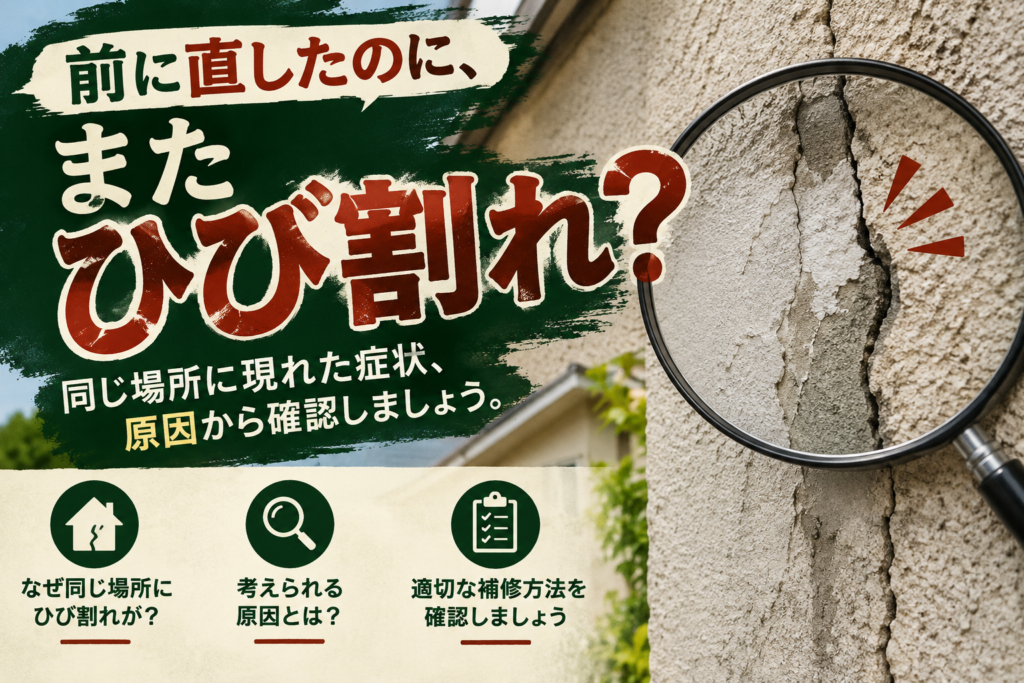 八王子市で外壁塗装を考えている方へ｜以前直したひび割れ、また同じ場所に出ていませんか？